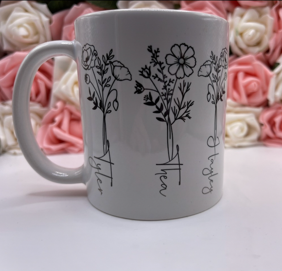 Birth Flower Mug