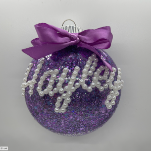 Pre Order - Name Glitter Ornaments