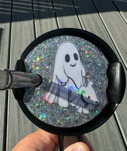 40oz Ghosty with Dog Topper
