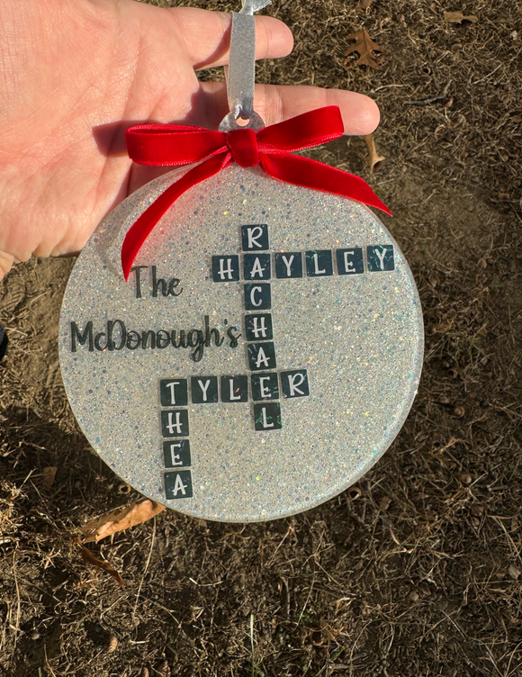 Scrabble Ornament