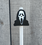 Ghost Face Straw Topper